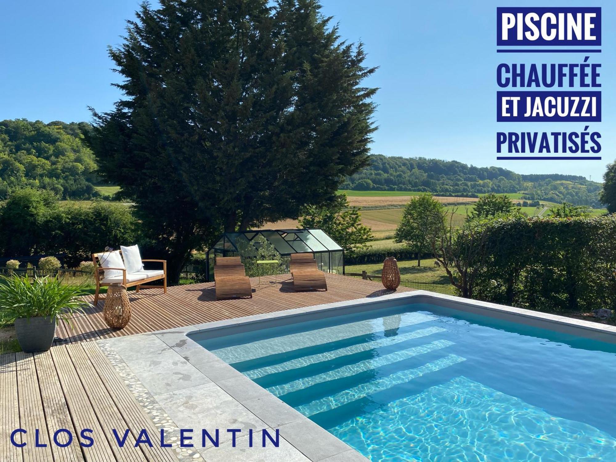 Gite Piscine Jacuzzi Privatises Clos Valentin Freulleville Room photo